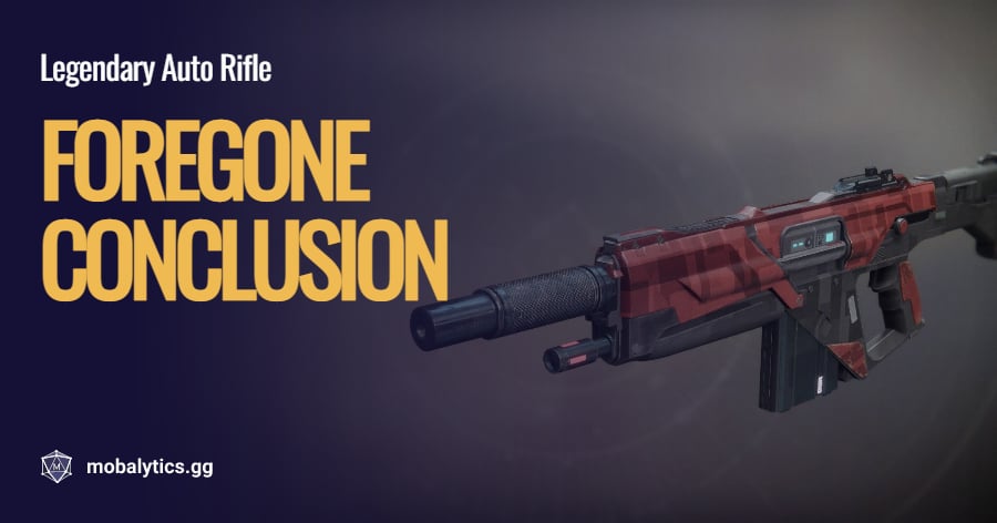 Foregone Conclusion God Roll For PvE PvP Stats Possible Rolls