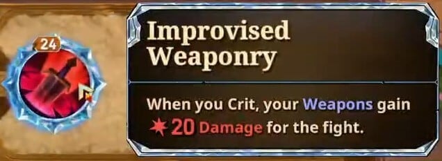 improvised weaponry skill