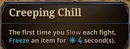 creeping chill skill