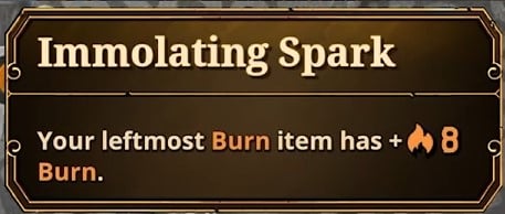 immolating spark skill