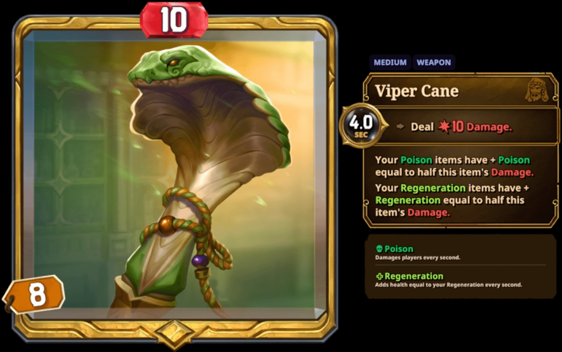 the bazaar viper cane