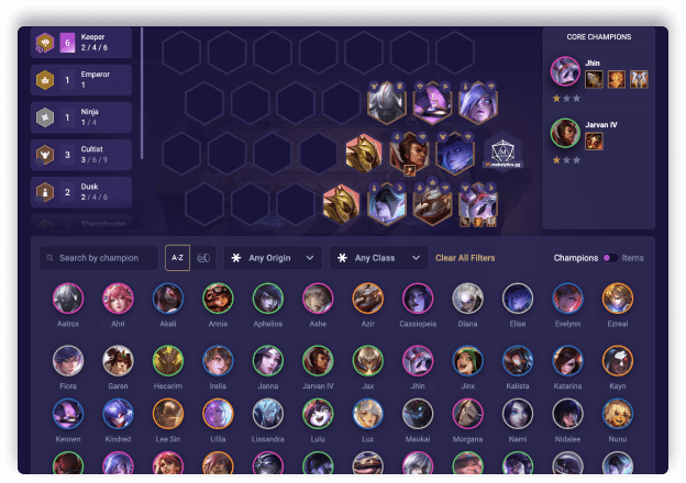 Team comp builder