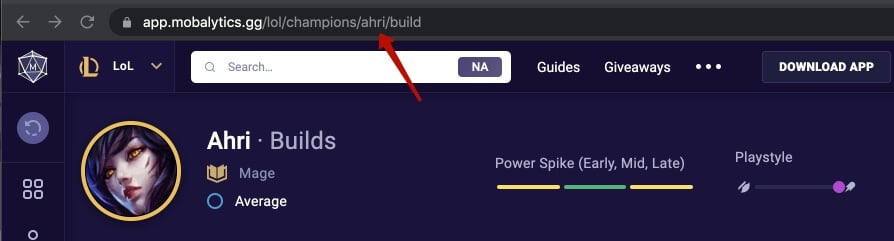 How to find LoL Champion Slug