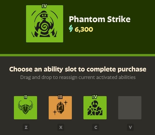 select active item slot