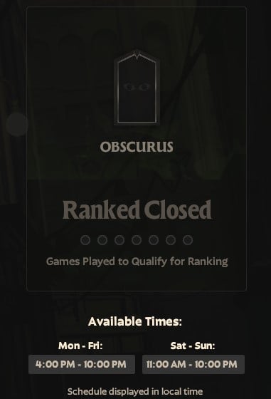 ranked time windows