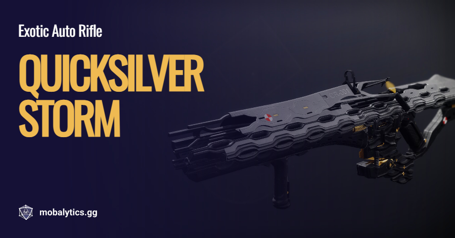 Quicksilver Storm - Stats, Exotic Perk, Catalyst & More - Mobalytics