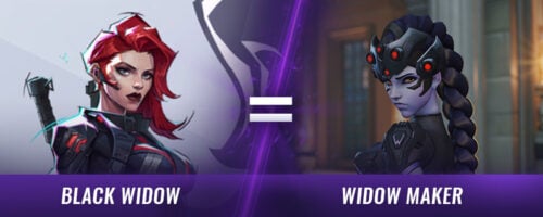 black widow comparison