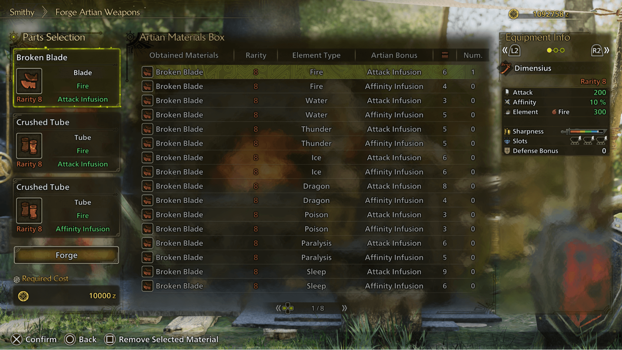 forging artian weapons