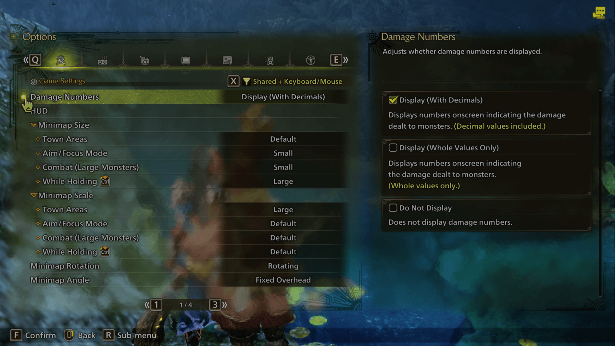 damage numbers with decimals