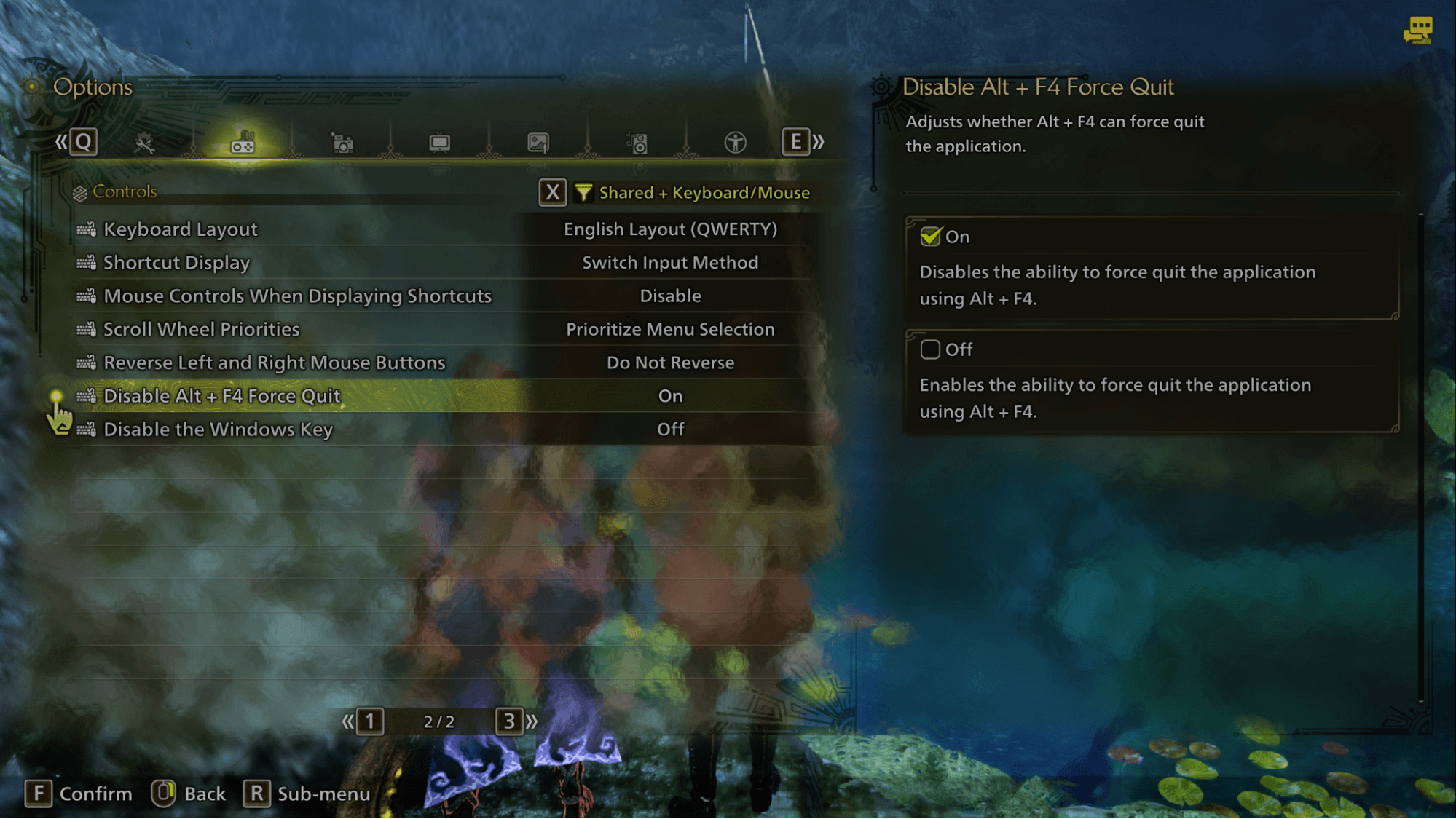 disable alt f4