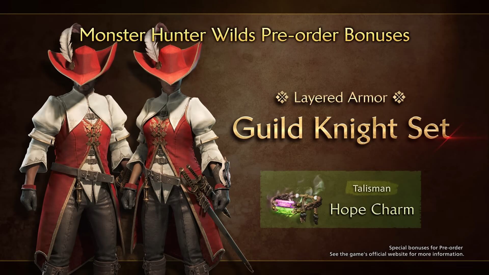 monster hunter wilds pre order bonus