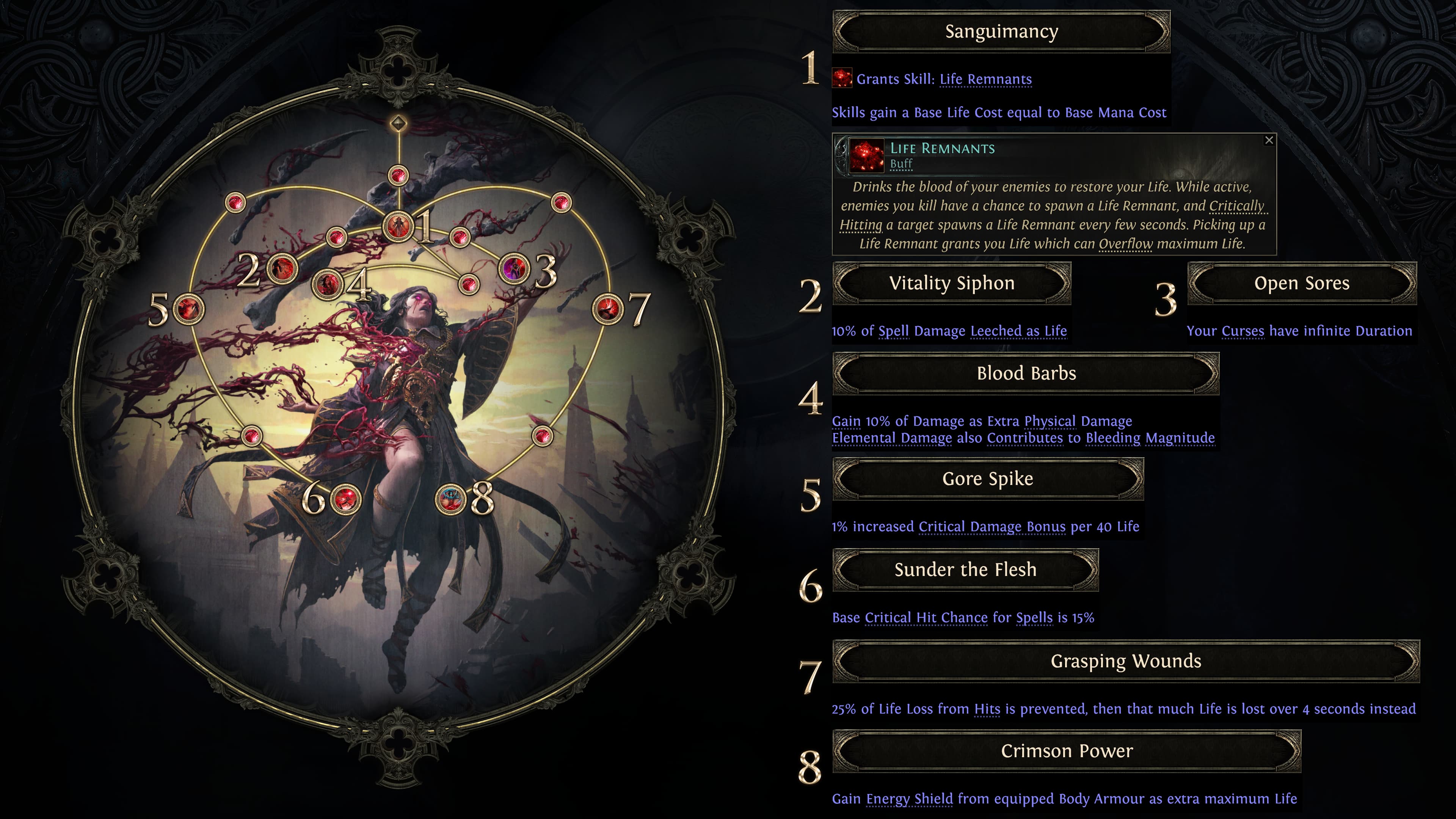 poe 2 bloodmage skill tree