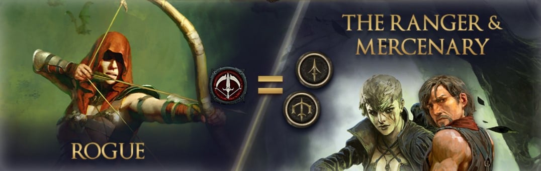rogue = ranger or mercenary