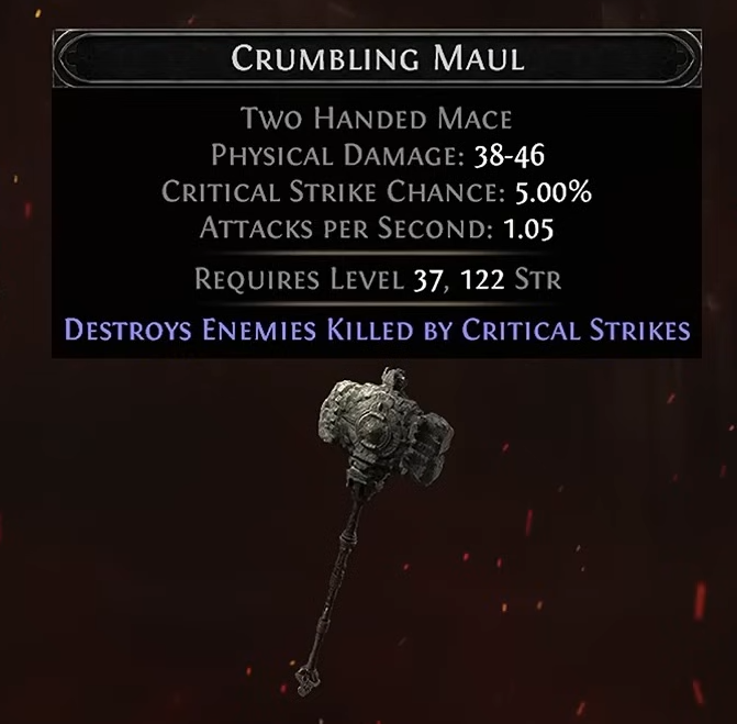 poe 2 crumbling maul