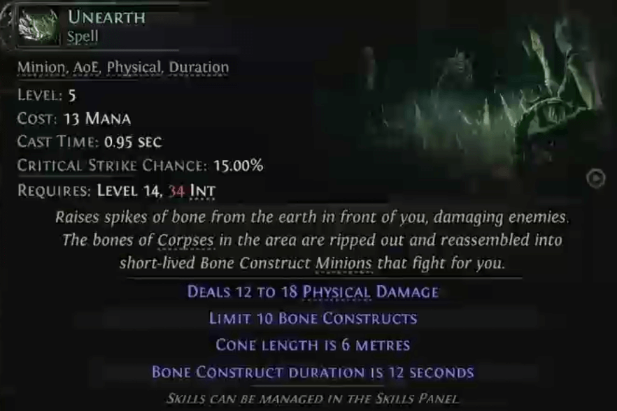 poe 2 unearth