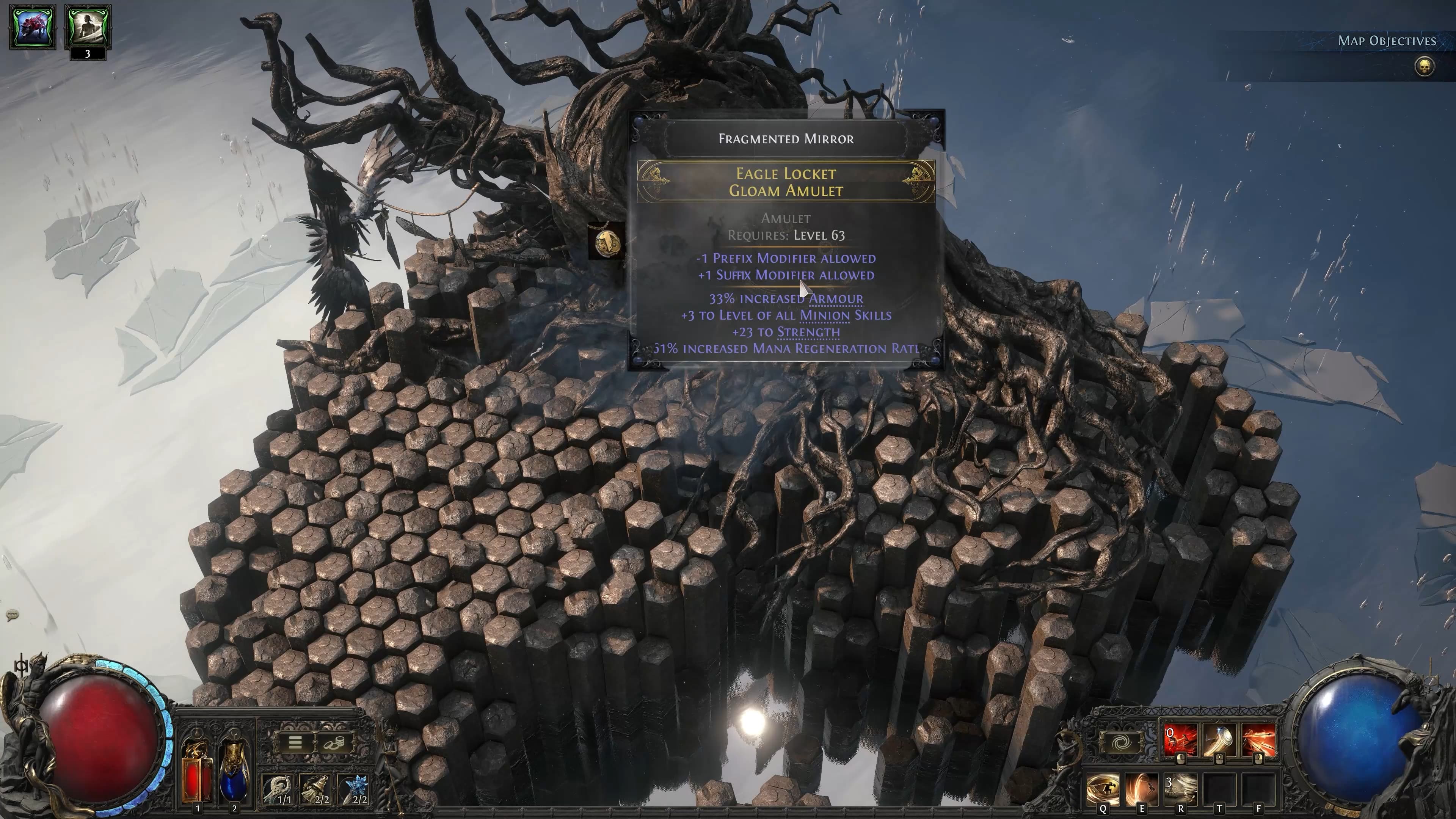 poe 2 fragmented mirror gloam amulet