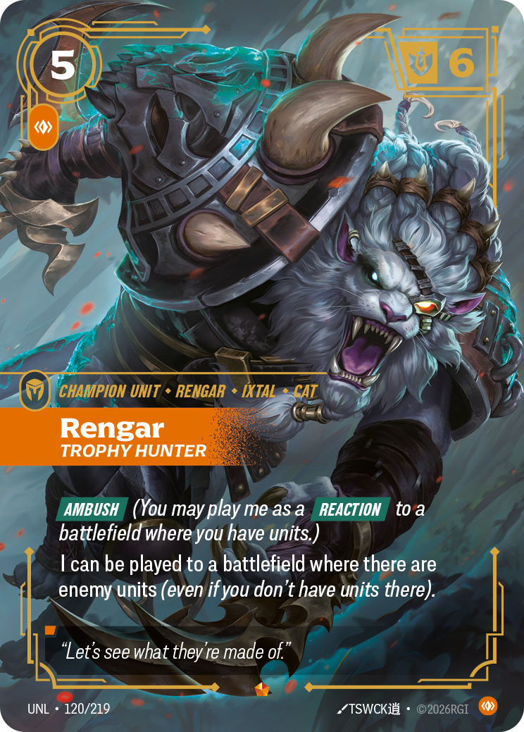 rengar trophy hunter
