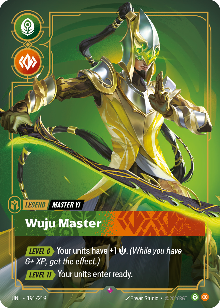 リフトバウンド　riftbound Master Yi デッキパーツ Riftbound: Master Yi, Wuju Master Decks