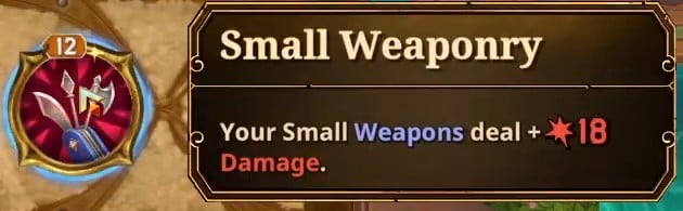 small weaponry skill