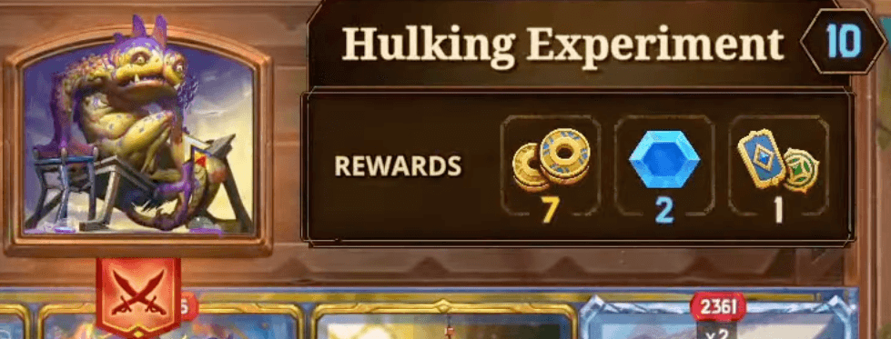 Bazaar Hulking Experiment Lv 10