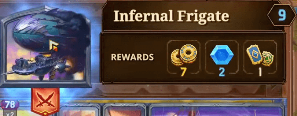 Bazaar Infernal Frigate Lv 9