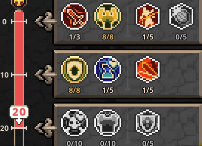 task bar hero knight lvl 20 build