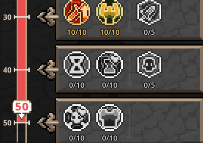 task bar hero knight lvl 50 build