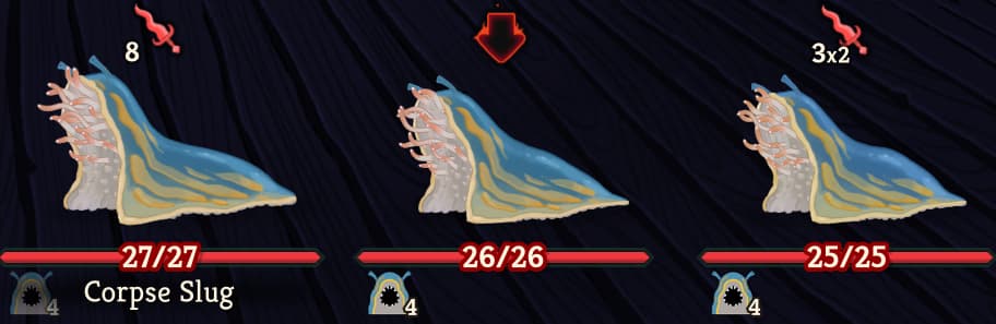 monsters act 1 underdocks corpse slug trio