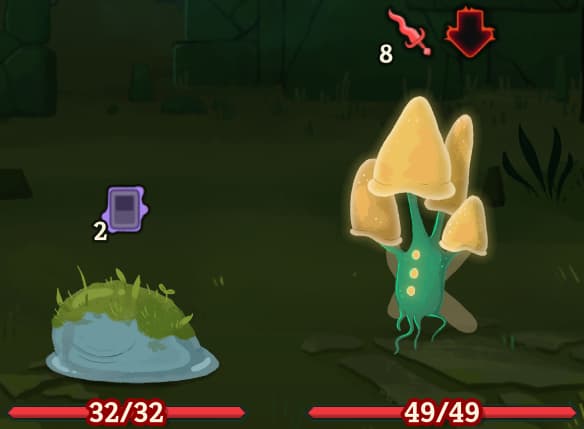 monsters act 1 overgrowth leaf slime flyconid