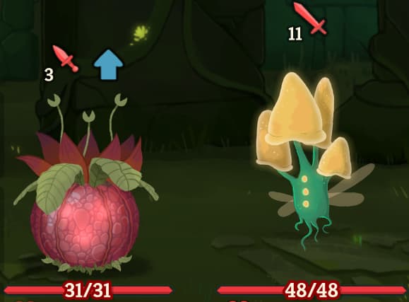 monsters act 1 overgrowth nibbit snapping jaxfruit flyconid