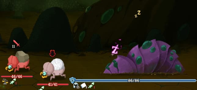 monsters act 2 bowlbug rock silk slumbering beetle