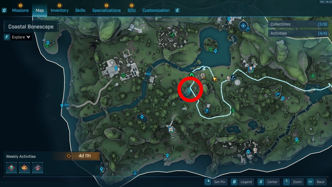 Potato thrower location