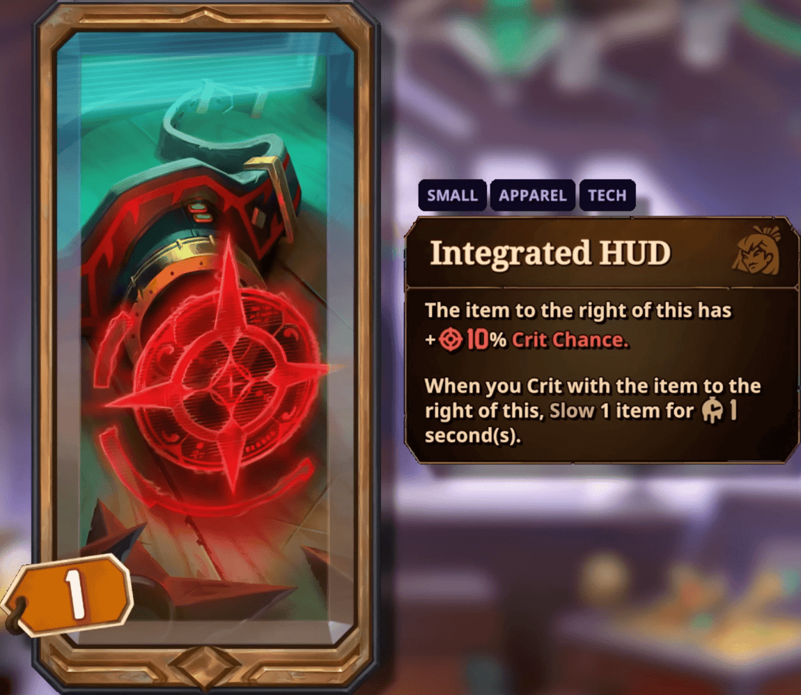 integrated HUD reveal