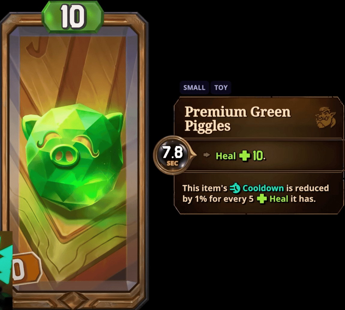 premium green piggles reveal