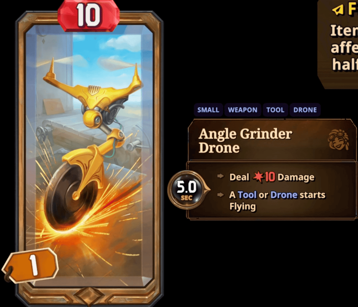 the bazaar angle grinder drone