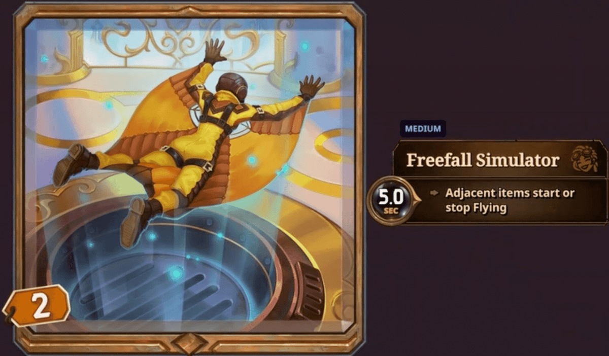 the bazaar freefall simulator reveal