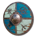 Blue-white Wooden Shield