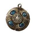 Cerulean Amber Medallion