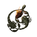 Fire Scorpion Charm