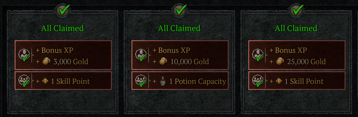 diablo 4 claimed renown