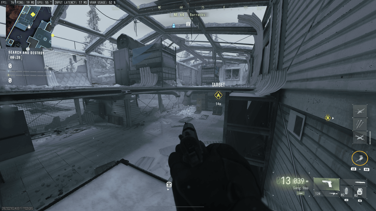 A bomb site