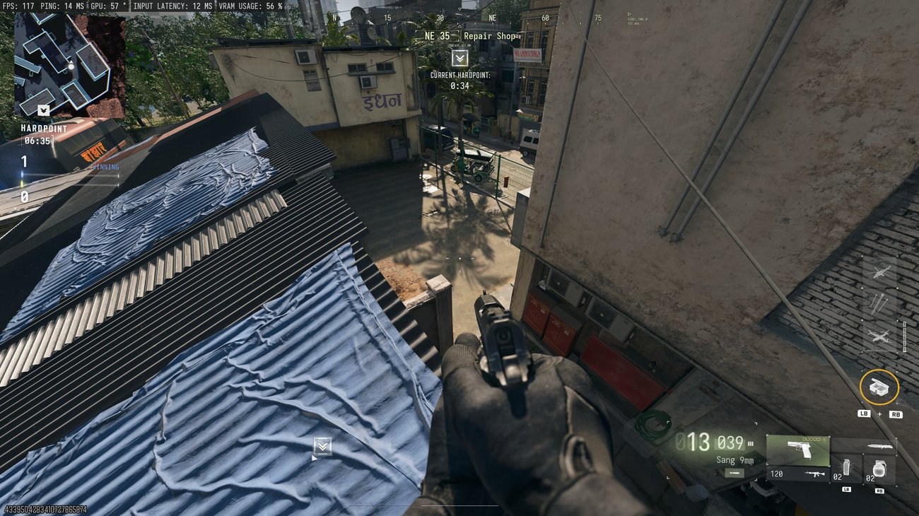 Roof to C flag