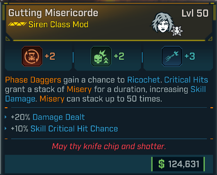 borderlands 4 misericorde siren class mod