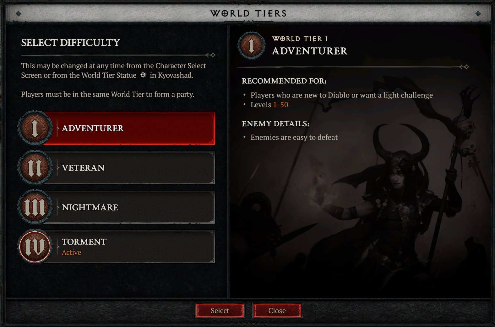 diablo 4 world tier 1