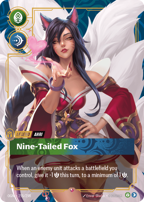 riftbound ahri nine-tailed fox