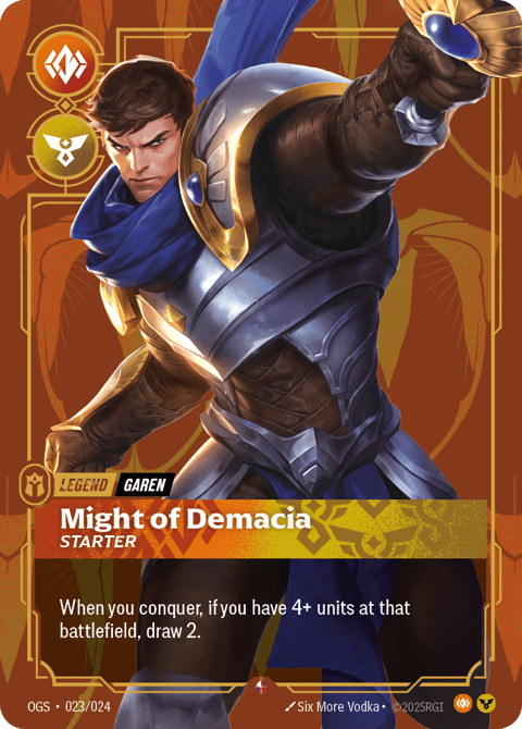 riftbound garen might of demacia starter