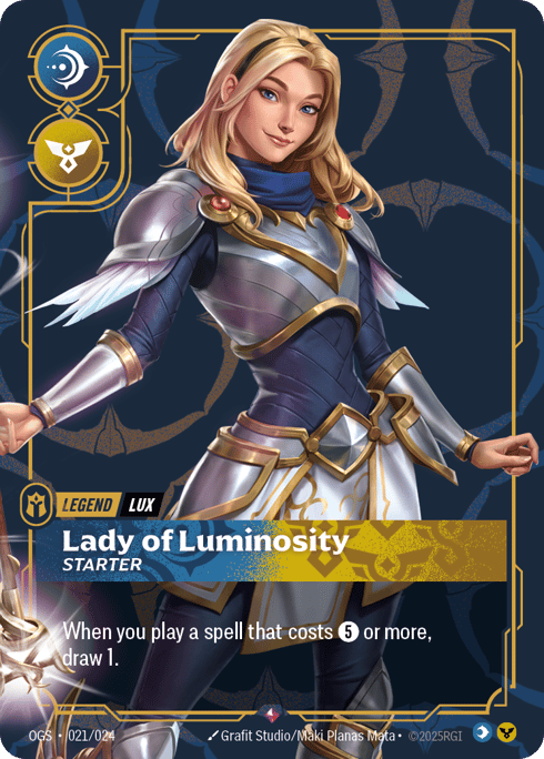 lux lady of luminosity starter
