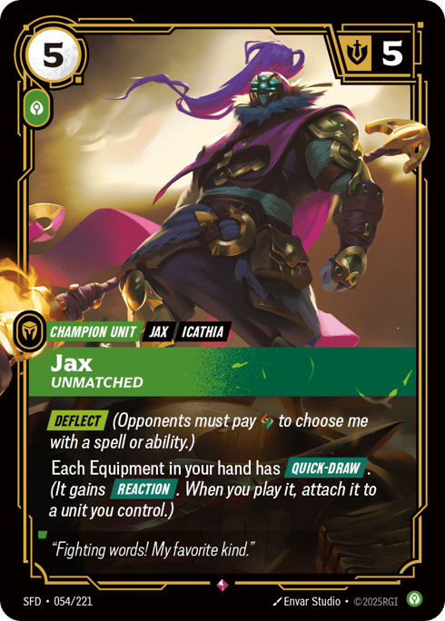 jax unmatched