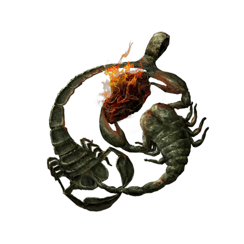 Fire Scorpion Charm