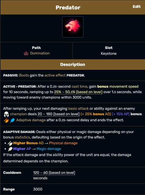 Predator Rune